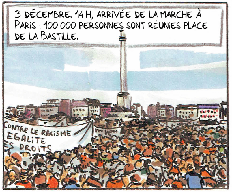 rassemblement final de la marche place de la bastille